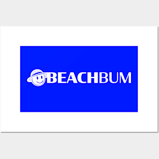 Beach Bum: Smiley Face (White) Posters and Art